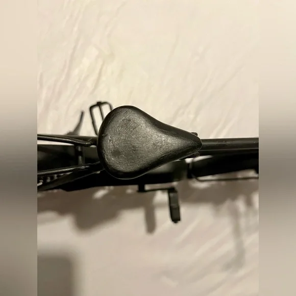 Metal Bicycle Stand Alone Art Decor Black Iron Bike Sculpture 19"x11" - Picture 9 of 11